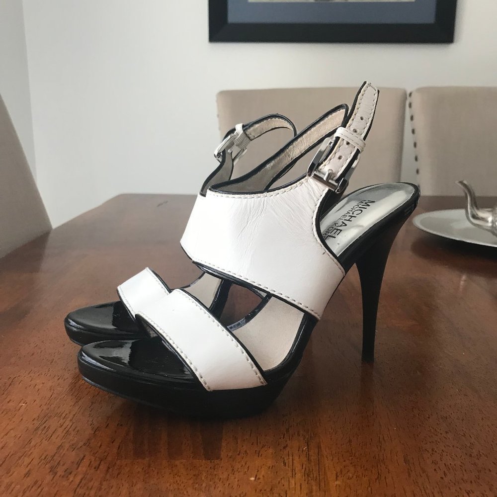 Michael Michael Kors White Strap Sandals
